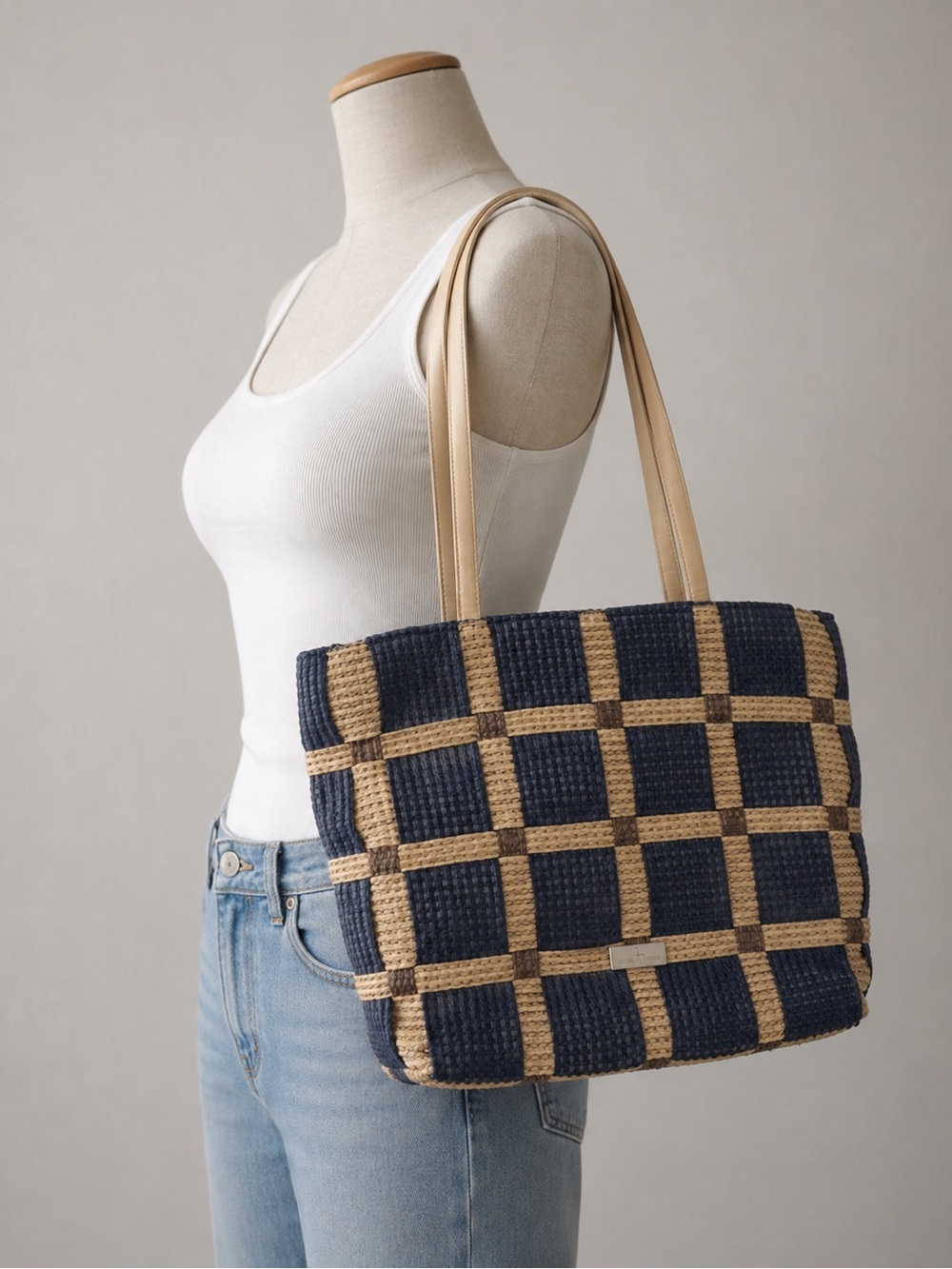 Alma Tonutti Woven Shoulder Bag Made in Italy